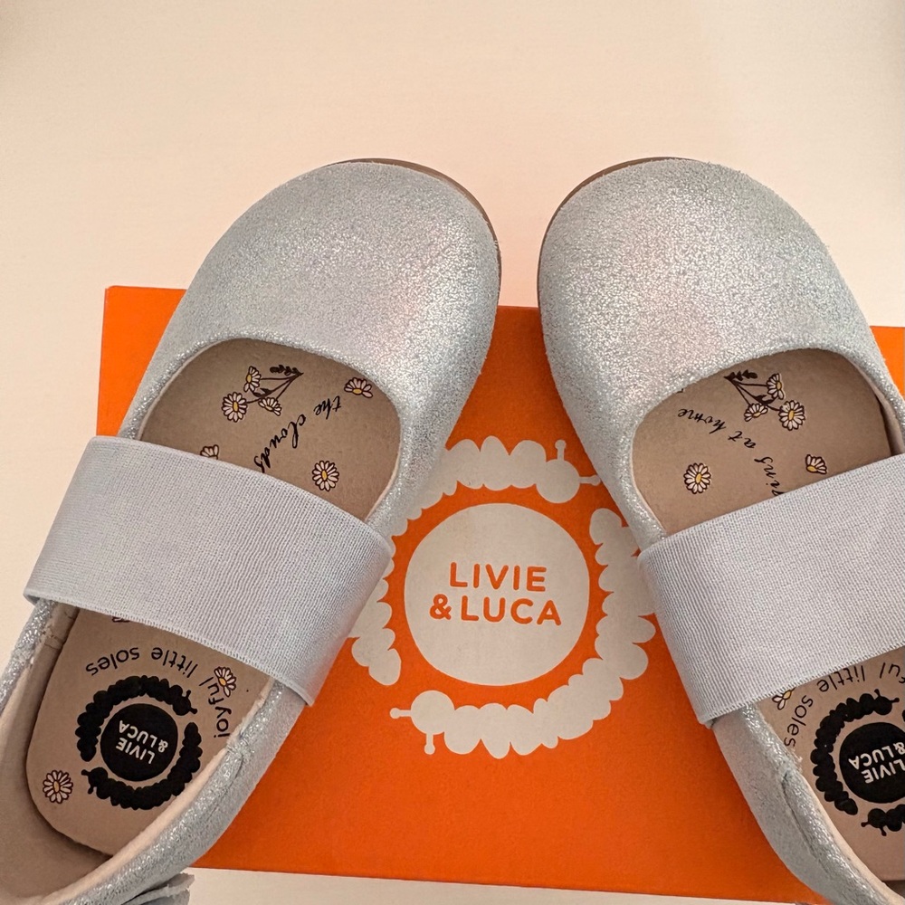 Livie & Luca Shimmering Silver Dress Shoes
